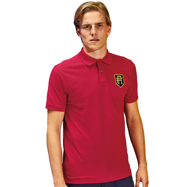 Asquith & Fox Ensfarvet kortærmet poloshirt til mænd