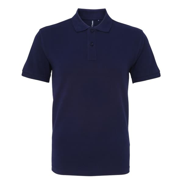 Asquith & Fox Ensfarvet kortærmet poloshirt til mænd