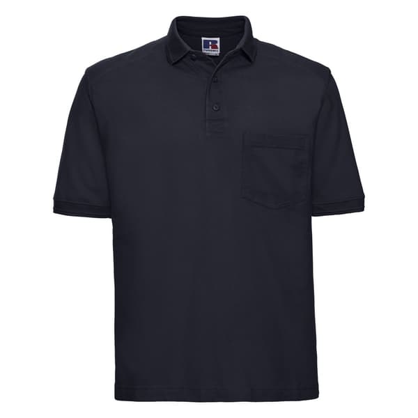 Russell Workwear Mens Heavy Duty kortärmad polotröja för män French Navy XS