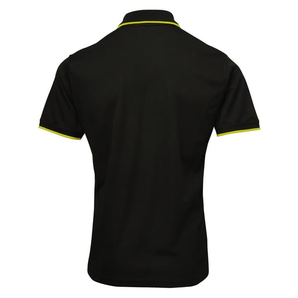 Premier Mens Contrast Coolchecker Polo Shirt