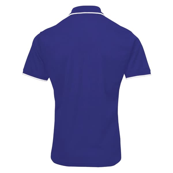 Premier Mens Contrast Coolchecker Polo Shirt