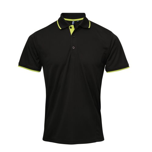 Bild av Premier Kontrast Coolchecker poloshirt för herrar