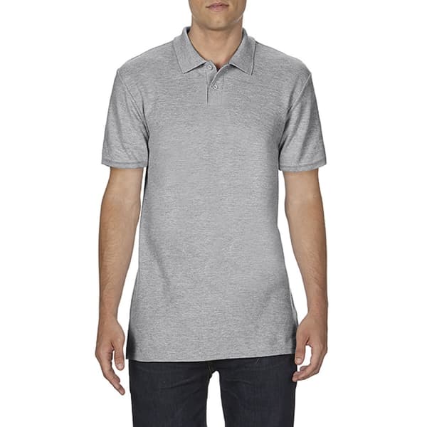 Gildan Softstyle kortærmet poloshirt med dobbelt piqué med korte ærmer til mænd
