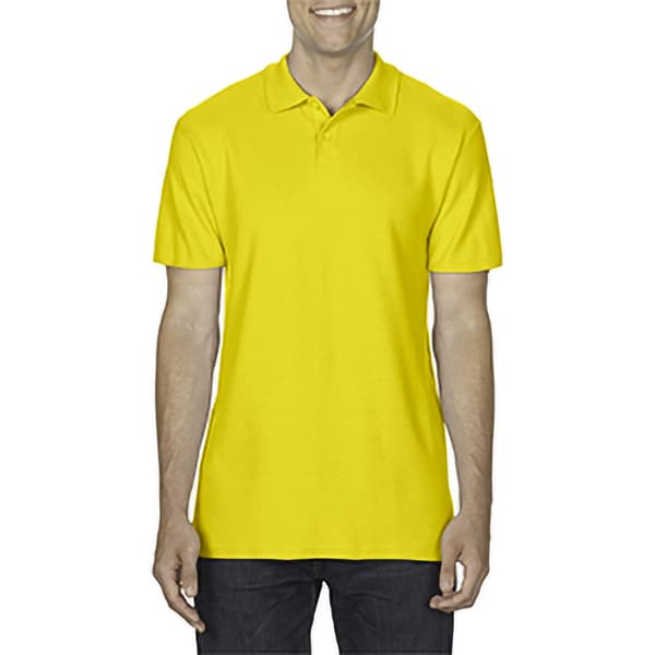 Gildan Softstyle kortærmet poloshirt med dobbelt piqué med korte ærmer til mænd