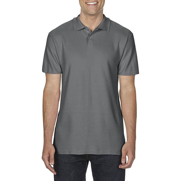 Gildan Softstyle kortærmet poloshirt med dobbelt piqué med korte ærmer til mænd