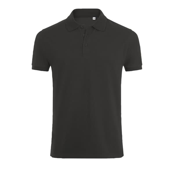 SOLS Mens Phoenix Short Sleeve Pique Polo Shirt Charcoal Marl S