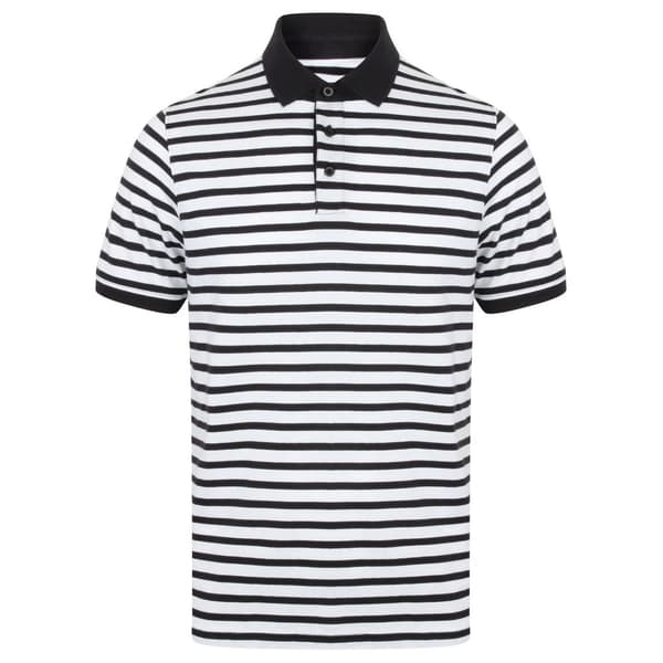 Front Row Stribet Jersey-polo til mænd
