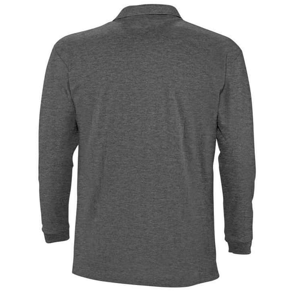 SOLS Herre Winter II langærmet poloshirt i bomuld med pique