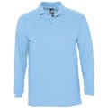 Pikkukuva 1 / 3: SOLS Mens Winter II Long Sleeve Pique Cotton Polo Shirt