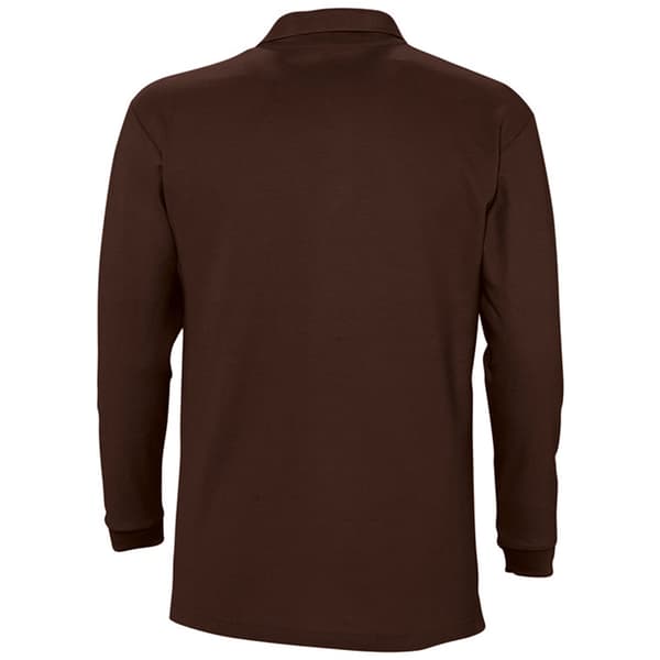 SOLS Herre Winter II langærmet poloshirt i bomuld med pique