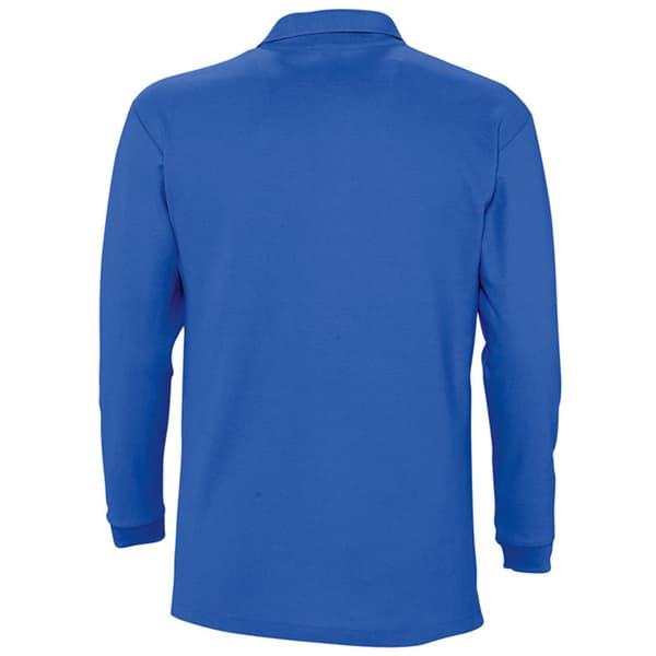 SOLS Herre Winter II langærmet poloshirt i bomuld med pique