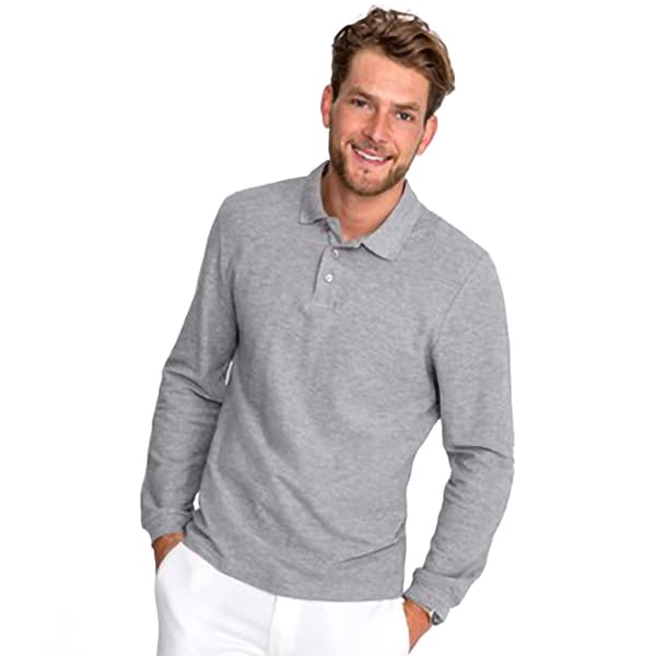 SOLS Herre Winter II langærmet poloshirt i bomuld med pique