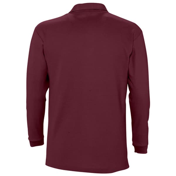 SOLS Herre Winter II langærmet poloshirt i bomuld med pique