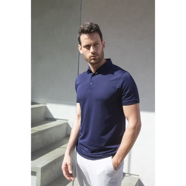 Henbury Mens Stretch Microfine Pique Polo Shirt