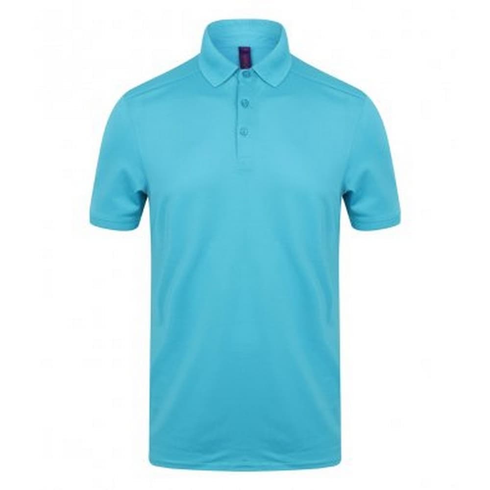 Henbury Polo shirt för män i stretch med mikrofintypiké