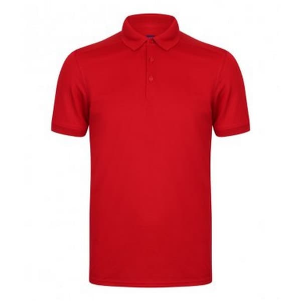 Henbury Stretch Microfine Pique Polo Shirt til mænd