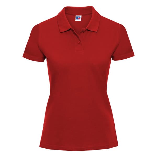 Russell Europe Womens/Ladies Classic Cotton kortärmad polotröja i bomull Classic Red XS