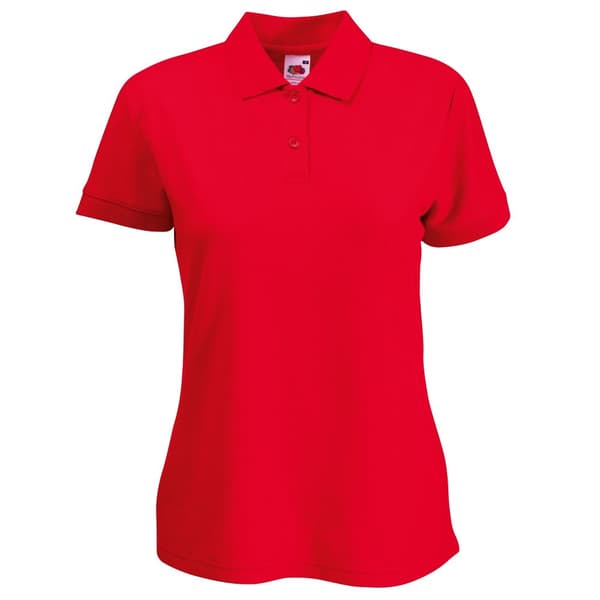 Fruit of the Loom Dam/Ladies Lady Fit kortärmad polotröja