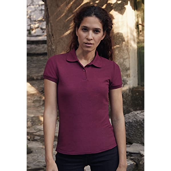 Fruit of the Loom Dam/Ladies Lady Fit kortärmad polotröja