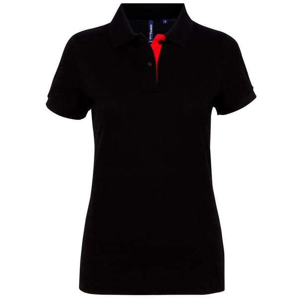 Asquith & Fox Womens/Ladies Short Sleeve Contrast Polo Shirt