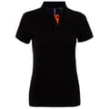 Miniatyrbilde 1 av 4: Asquith & Fox Womens/Ladies Short Sleeve Contrast Polo Shirt