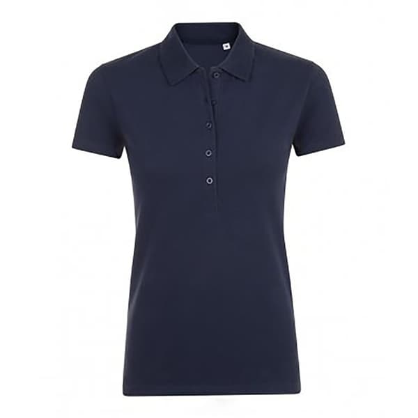 SOLS Kvinnor/Damer Phoenix kortärmad piképolotröja French Navy L