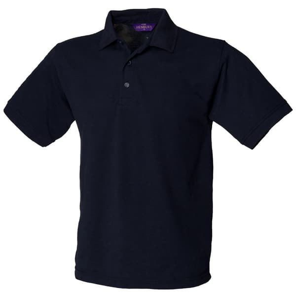 Henbury Kortärmad 65/35 Pique Polo Shirt för män