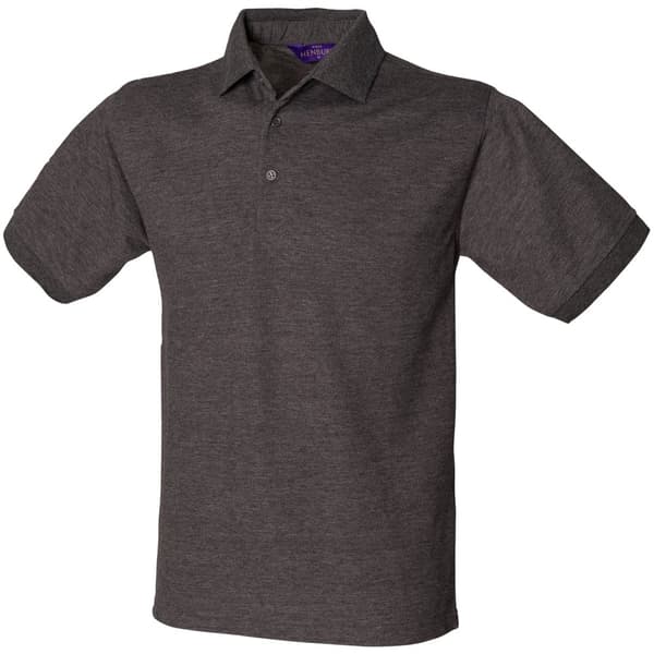 Henbury Kortärmad 65/35 Pique Polo Shirt för män