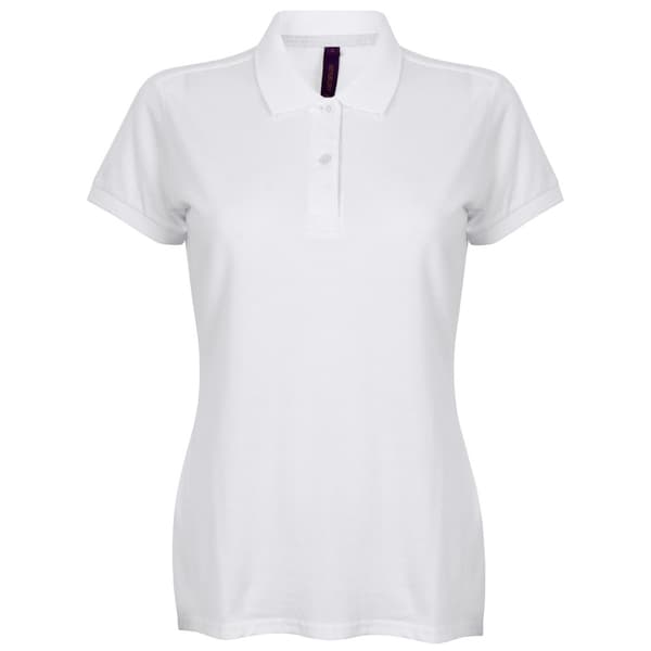 Henbury Womens/Ladies Micro-Fine kortärmad polotröja