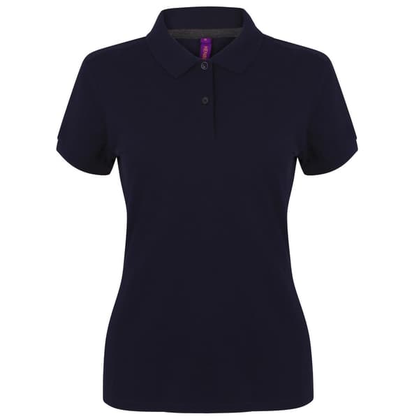Henbury Womens/Ladies Micro-Fine kortärmad polotröja