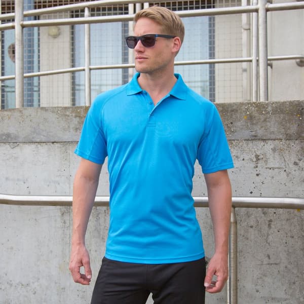 Spiro Unisex Adults Impact Performance Aircool Polo Shirt