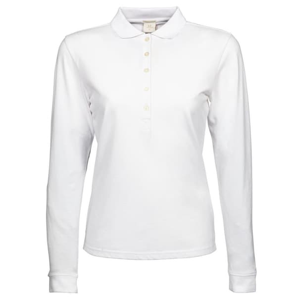 Tee Jays Womens/Ladies Luxury Stretch Long Sleeve Polo Shirt
