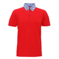 Pikkukuva 1 / 3: Asquith & Fox Mens Chambray Button Down Collar Polo