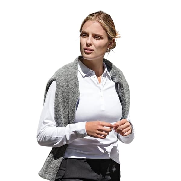 Nimbus Womens/Ladies Carlington Deluxe Long Sleeve Polo Shirt