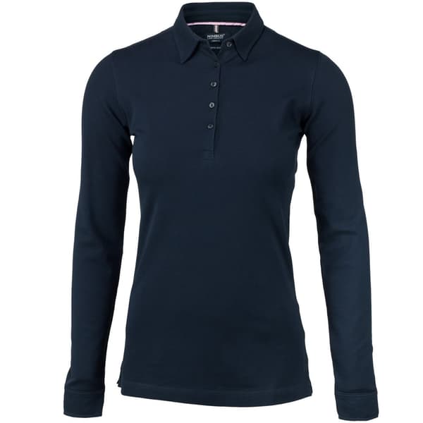 Nimbus Womens/Ladies Carlington Deluxe Long Sleeve Polo Shirt