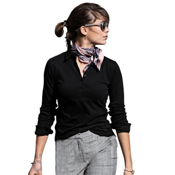 Nimbus Womens/Ladies Carlington Deluxe Long Sleeve Polo Shirt