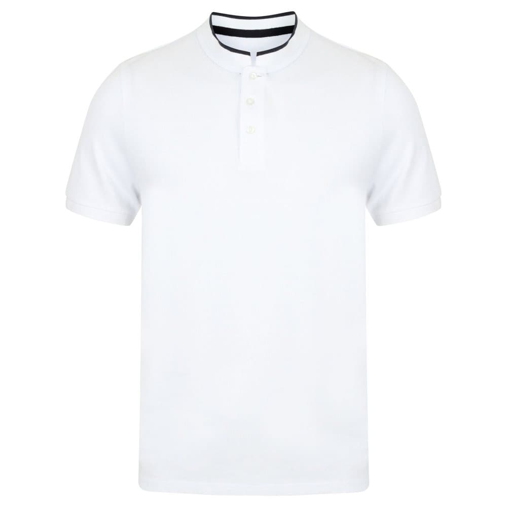 Front Row Polo shirt för män med stående krage i stretch