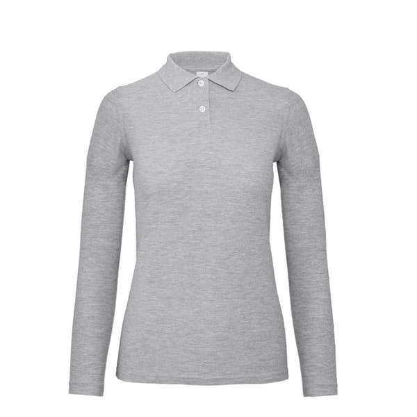 B&C ID.001 Womens/Ladies Long Sleeve Polo