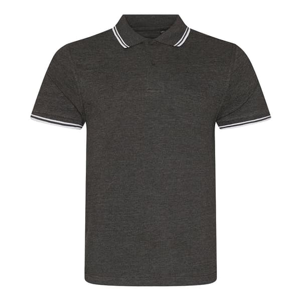 AWDis Polo shirt för män med stretch och trikå i Piqu