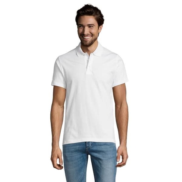 SOLS Mens Prescott Jersey Short Sleeve Polo Shirt