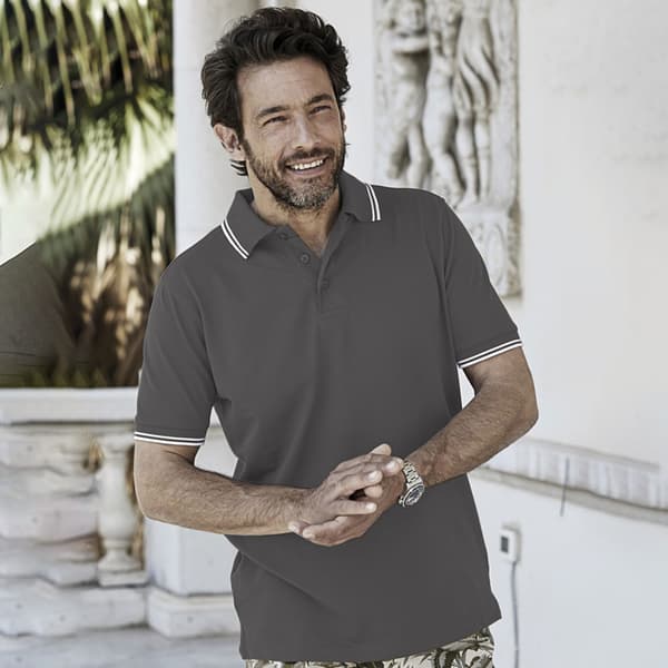 Tee Jays Herre luksus mode stribet polo