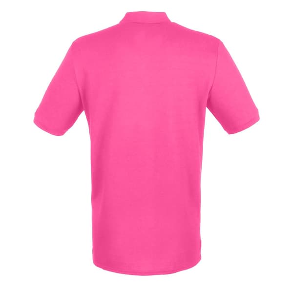 Henbury Mens Modern Fit Cotton Pique Polo Shirt