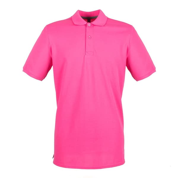 Henbury Mens Modern Fit Cotton Pique Polo Shirt