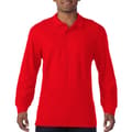 Miniatyrbilde 3 av 3: Gildan Mens Long Sleeve Double Pique Cotton Polo Shirt