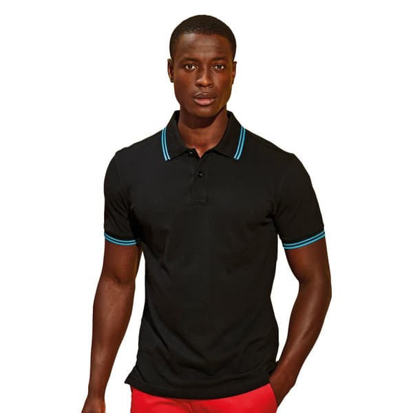 Asquith & Fox Mens Classic Fit Tipped Polo Shirt