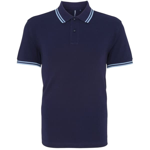 Asquith & Fox Mens Classic Fit Tipped Polo Shirt