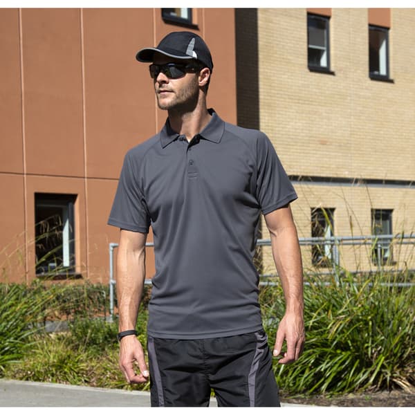 Spiro Impact Mens Performance Aircool Polo T-Shirt