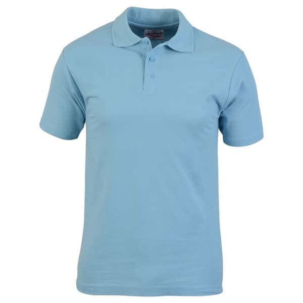 Absolute Apparel Mens Pioneer Polo Light Blue 3XL