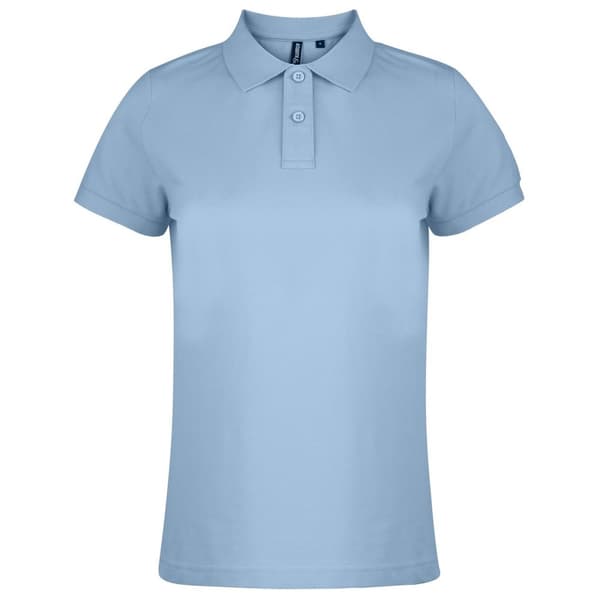 Asquith & Fox Dame/kvinde ensfarvet kortærmet poloshirt