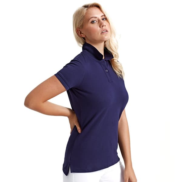 Asquith & Fox Kvinnor/Damer en enfärgad kortärmad polotröja